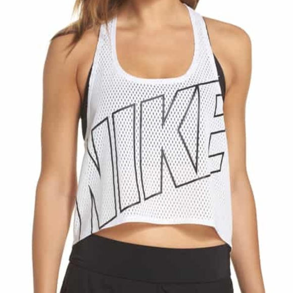 nike mesh crop